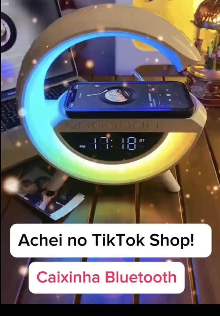 Caixa de Som G Speaker com Luminária LED & Carregador por Indução – Clique no carrinho e garanta a sua agora! #tiktokshopchegou #caixadesom #caixadesombluetooth #caixadesomgspeaker #carregadorporinducao