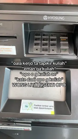 terus opo o lk ak g kuliah jane😭