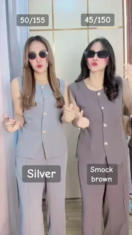 Kita berdua pake UK: M 😎 Yuk CO di live ada sampai UK: XXL loh 🥳🎉 #onesetwanita #onesetcelana #onesetvest 