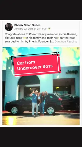I can’t believe it’s been 11 years since @Gina Rivera gifted my family a house and a car on #undercoverboss. To say life changing would be an understatement. #realitytv #tvshow #realityshow #jeepcherokee 