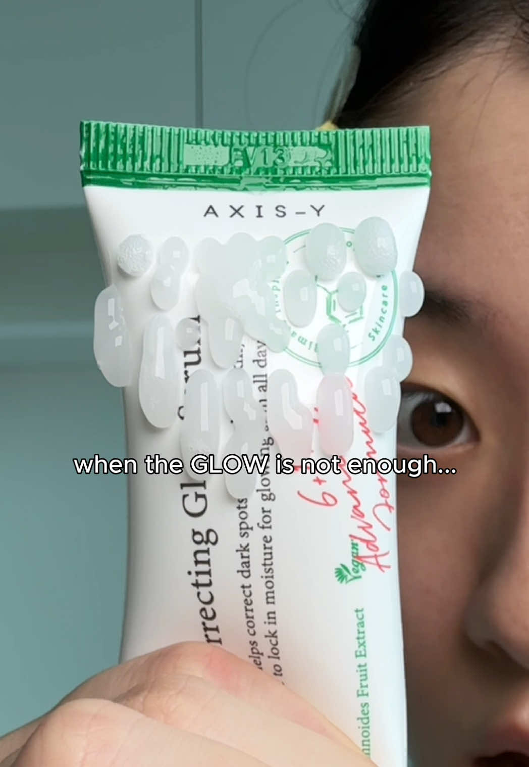 Here's how I get my skin glowing✨ #skincare #glassskin #pores #glowserum #skintexture  @AXIS-Y @AXIS-Y Store US 