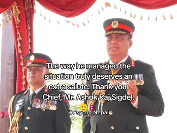 The way he managed the situation truly deserves an extra salute. Thank you, Chief, Mr. Ashok Raj Sigdel.🫡🇳🇵 #Nepalikhabarnews 