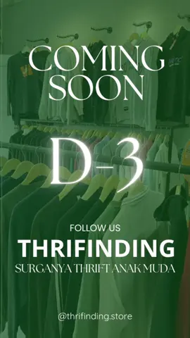 Halo sobat thrift Langsa🫶 Grand opening Thrifinding tinggal menghitung hari ⏰ Jangan lupa datang klw ga mau kehabisan🫨 #thriftlangsa #thriftlangsa 