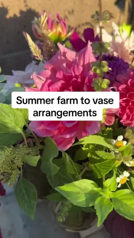 Except for the baby blue eucalyptus the rest of these are pretty easy to grow. To be honest, the eucalyptus is easy to grow. It just takes forever, especially from seed. #flowers #flowertok #flowerarrangement #dahlias #flowerfarm 