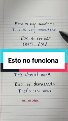 Quieres aprender inglés fácil y rápido? Subscríbete a mi canal de YouTube “Mr. Tobe Oficial” ✅ #ingles #learnenglish #inglesfacil 
