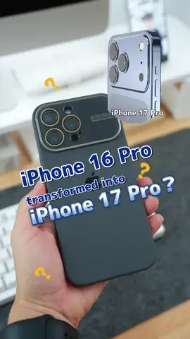 Turn iPhone 16 Pro into 17Pro?😱😱 Trying to fake an iPhone 17Pro with a case? Watch till the end for THAT surprise 🤯 Is this genius or weird? Drop a 🔥 if you’d try it! #iphoneHacks #TechFun #iphone17pro #NIMASO  #NIMASO 