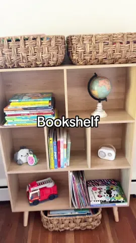 This bookshelf is so adorable for a playroom, nursery or kids bedroom! And so affordable 😊 #bookshelf #bookshelves 