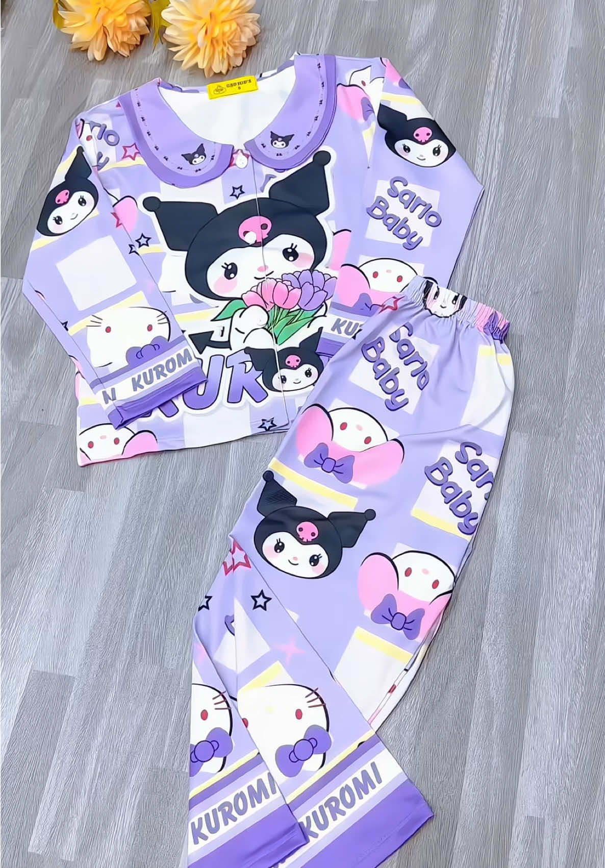 Bộ pijama thun lạnh cổ sen cho bé gái #xuhuong #bopijamabegai #bopijamathunlanh #thoitrangbegai 