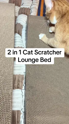 43% off this cat scratcher lounge bed only for a limited time!!!! #catscratcher #catbed #tiktokshopcreatorpicks #tiktokshoprestock #giftguide 