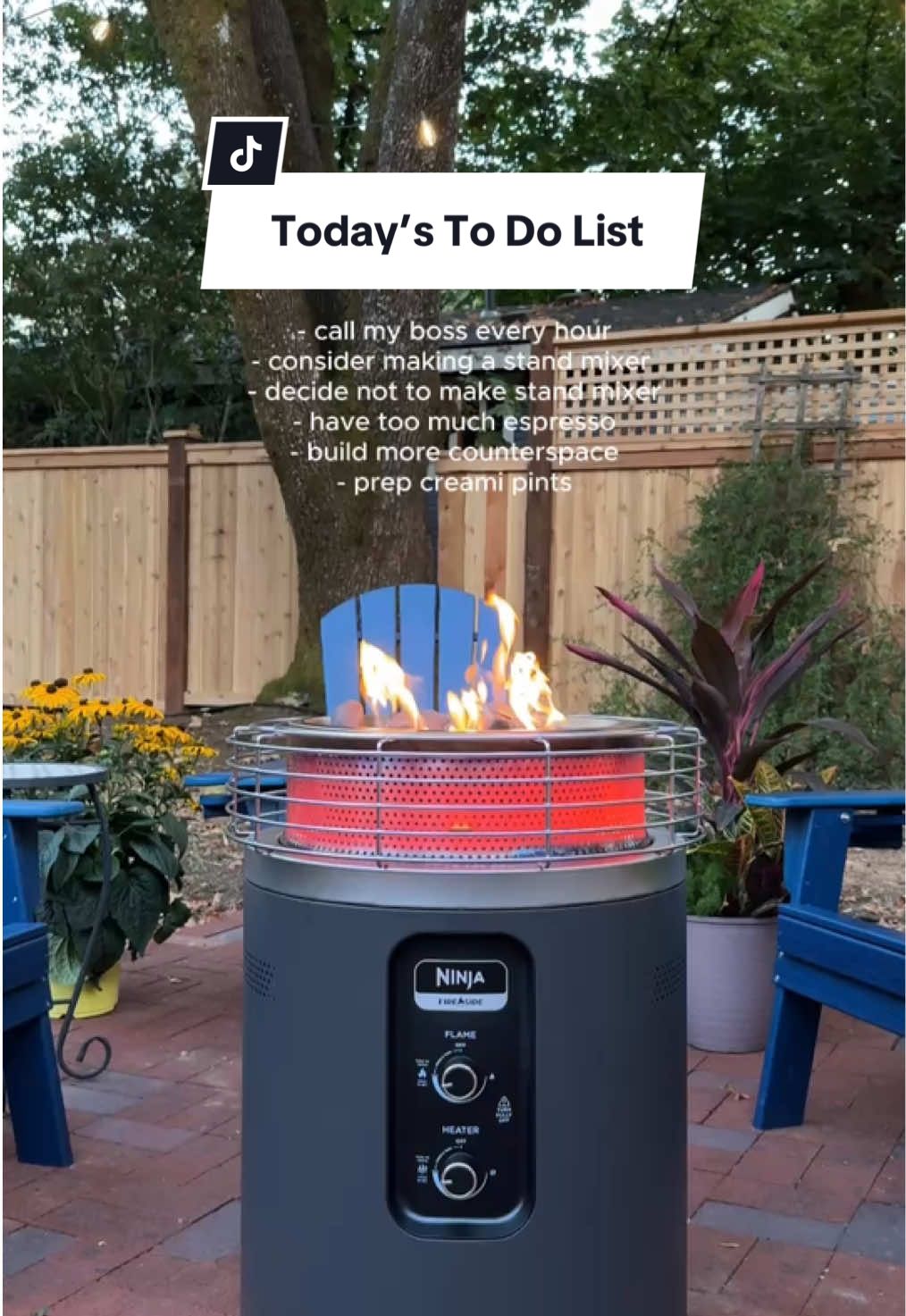 Busy busy! 🤭 #NinjaFireside #NinjaFirepit