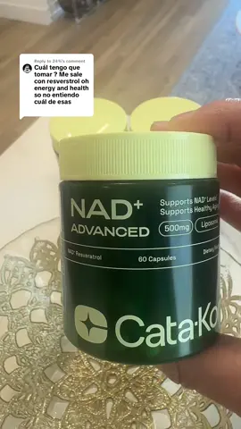 Replying to @24% NAD advanced Cata Kor es un Regenerador celular ayuda con la salud Mitocondrial energia celular #mayaholisticbeauty #catakorpartner #regeneradorcelular #TikTokShopCreatorPicks 