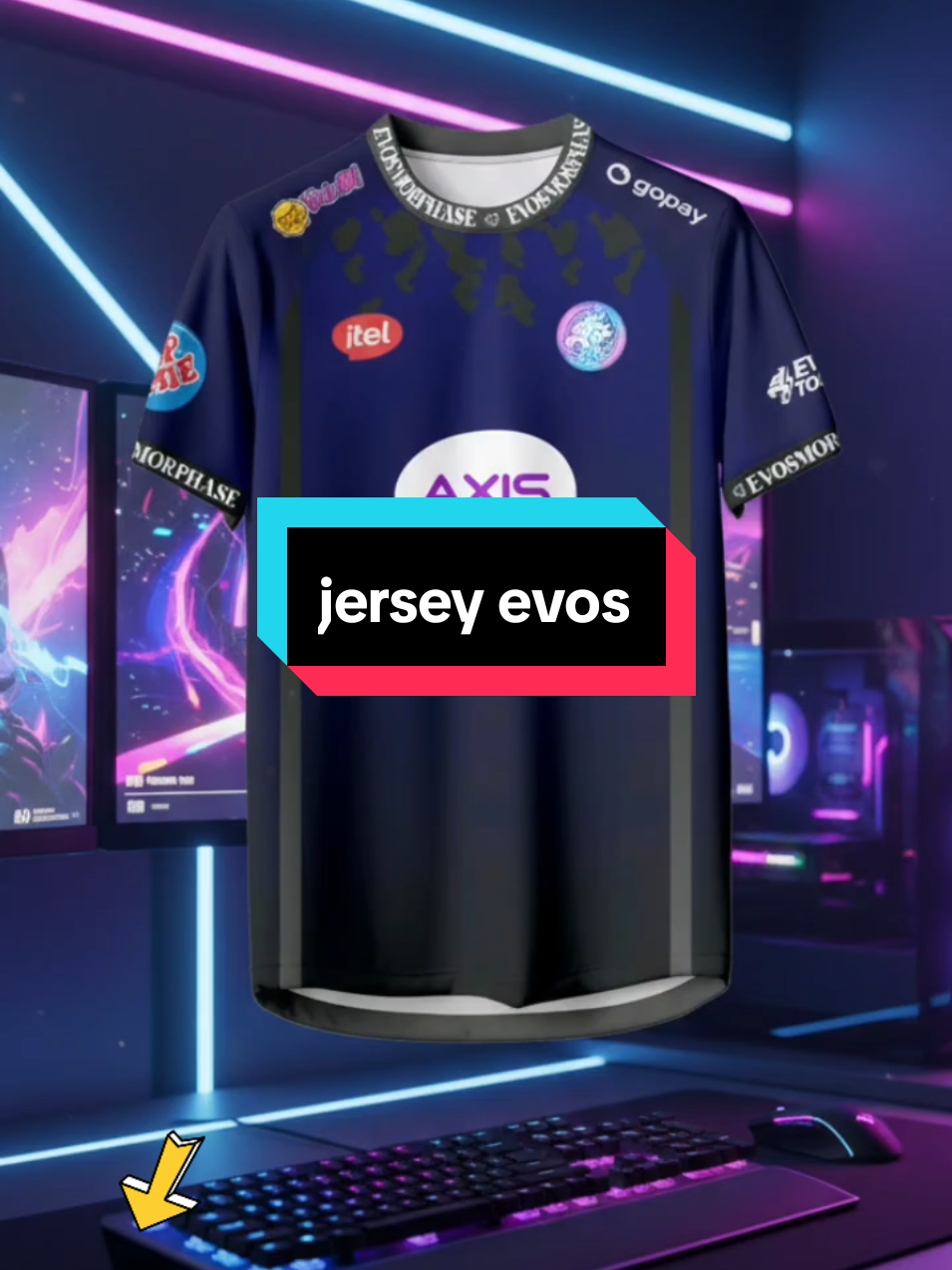 evos is back ,JERSEY EVOS AWAY TERBARU#gajiansale #evosfams #promoguncang99#jersey #evosesports 