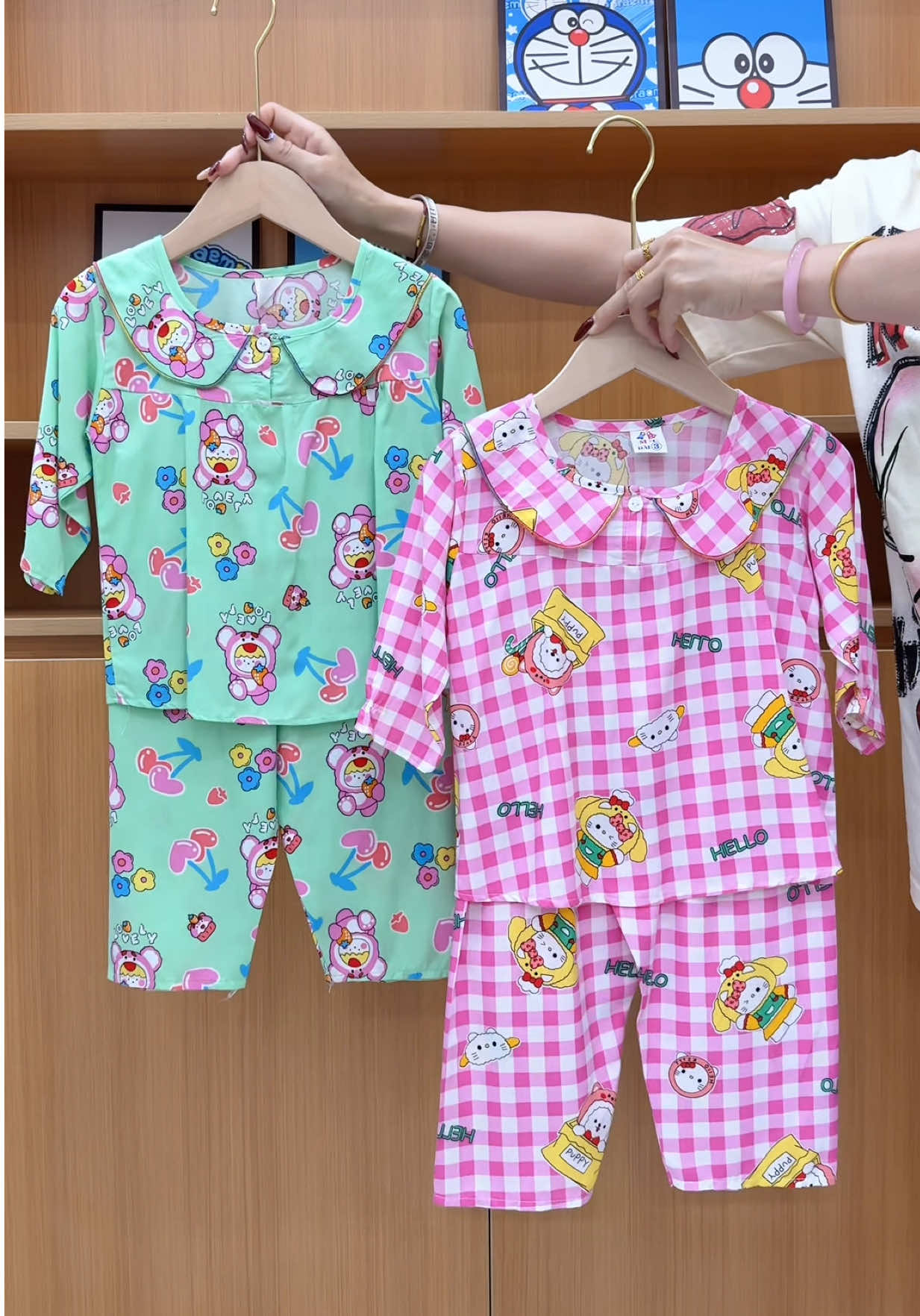 [SET 3 - 5 BỘ] Đồ Bộ BÉ GÁI #xuhuong #bochobegai #bobegai #bodaitaychobe #botone 