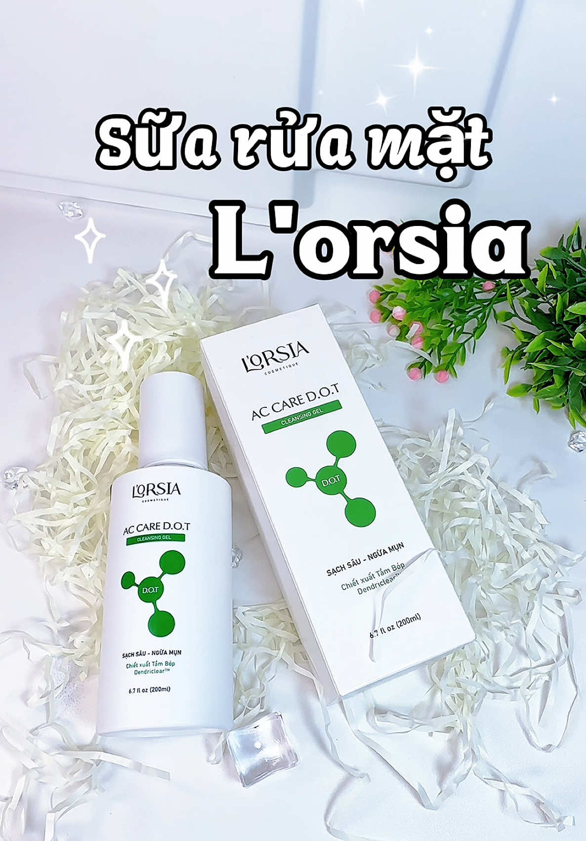 Sữa rửa mặt hỗ trợ ngừa mụn giảm dầu nhờn#suaruamat #dadầumụn #lorsia #duongda #may_unbox_review 