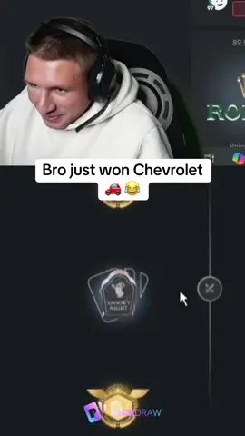 Bro just won Chevrolet  🚗 😂 #kickstreaming 