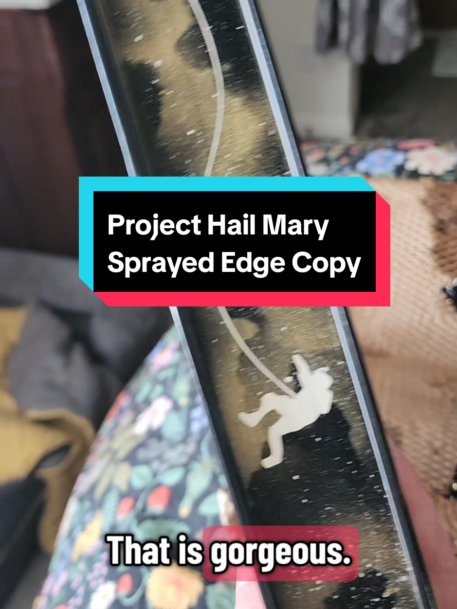 I love supporting small shops like Stenciled Stories. I will DEFINITELY be purchasing more in the future. #books #BookTok #projecthailmary #scifi #sprayededges 