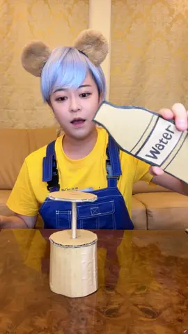 HOW TO POUR WATER INTO THE CORRECT CARDBOARD GLASS！#asmr 