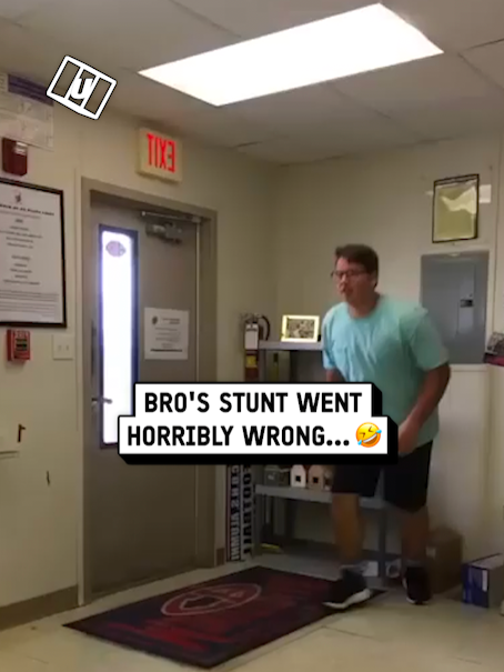 He's never gonna live this down!! 😂 🎥: Collab #UNILAD #unilad #OhNo #stupid #stunts #jump