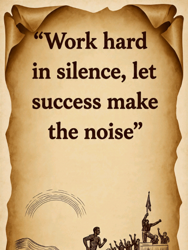 Work hard in silence, let success make the noise #inspiration #motivation 