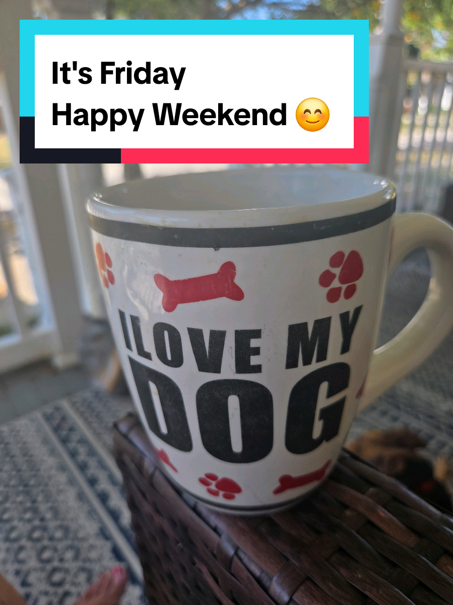 Good morning, bestie, I'm living my best life on the front porch, sipping coffee, and soaking up the Sun, with my little buddy Sonny the Chihuahua sunbathing right beside me, hope you're having an incredible weekend so far, what are your plans? I've got a busy weekend ahead, but I'm looking forward to it. #coffeetiktok #coffeetok #coffeelover #goodmorning #friday 