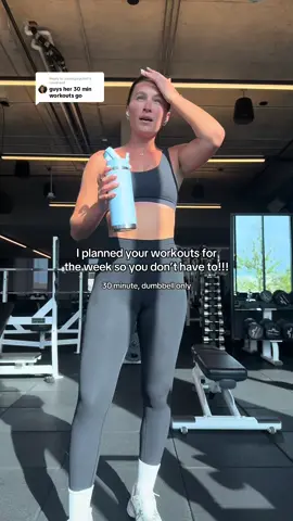 Replying to @iconicpsycho1 exact workouts are linked in my bio 😇 #dumbbellworkout #workoutsforwomen #workouttipsforwomen #fitnessgirlsmotivation 