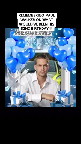Today we remember the late #goats actor #paulwalker best known for his role as Brian O'Conner in the #fastandfurious franchise. #heavenlybirthday he would have been 52 gonetoosoon September 12,1973-November 30,2013 rip #fypシ 🙏🏿🌹❤️😇🕊️🎤🎼