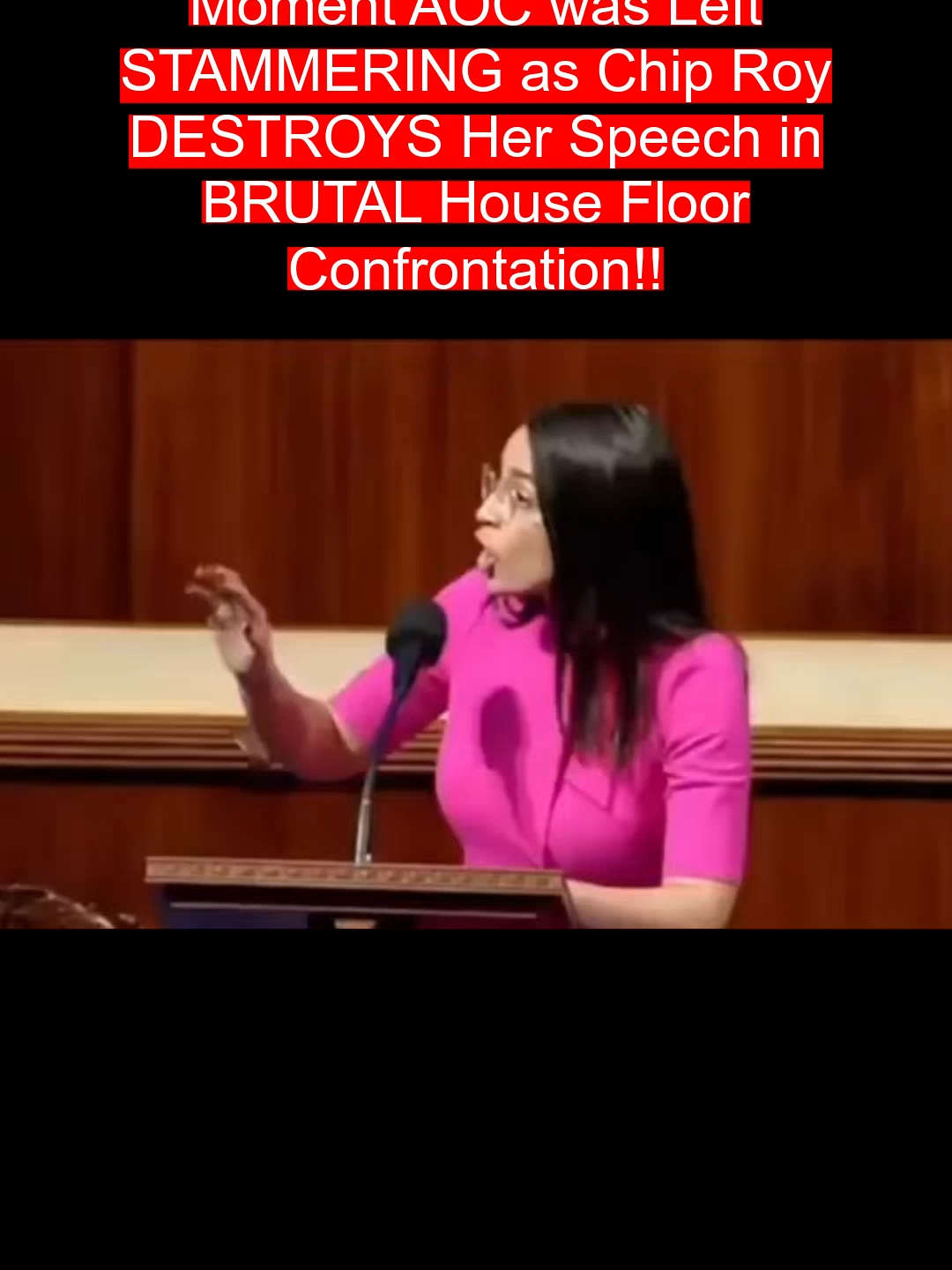 Moment AOC was Left STAMMERING as Chip Roy DESTROYS Her Speech in BRUTAL House Floor Confrontation!!