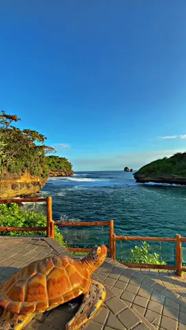 View senja pantai tanjung penyu🤩#fyyyyyyyyyyyyyyyy #tanjungpenyu #pantaivibes #malangselatan #CapCut 