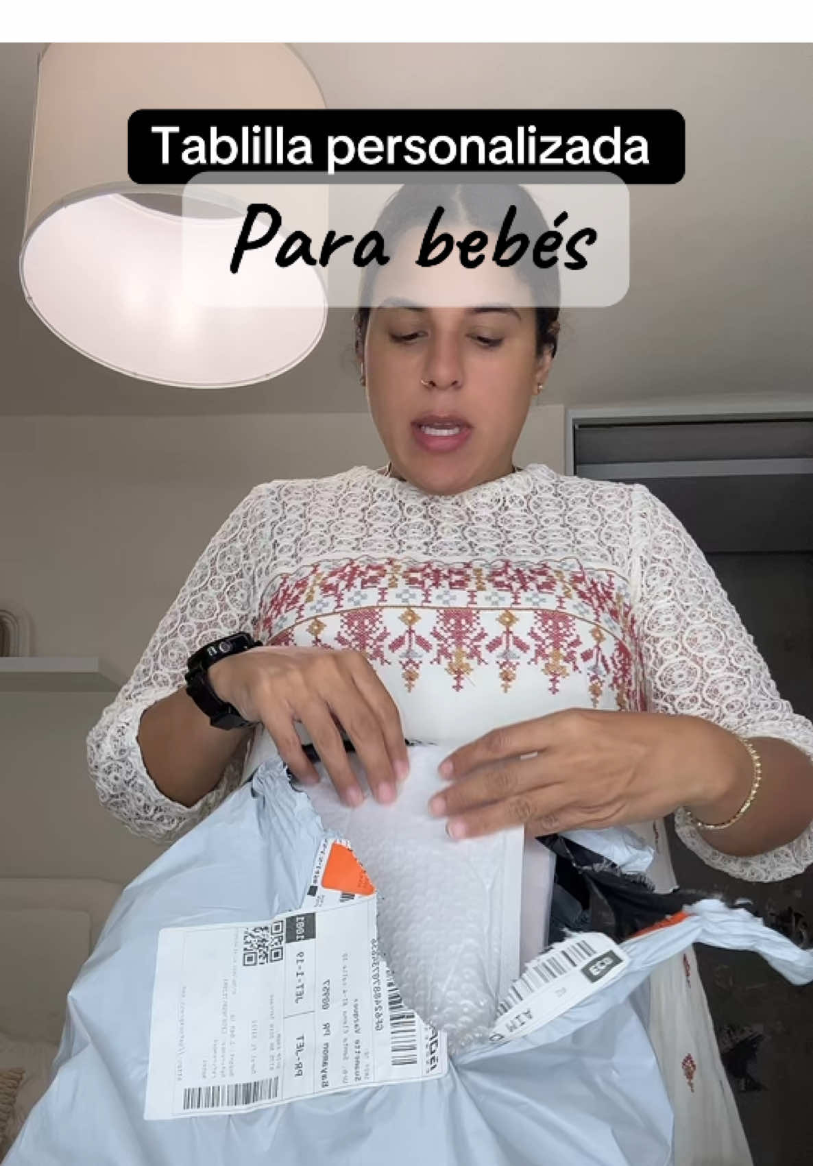 Quedé enamorada de la tablilla para bebés 🩷#embarazo #maletadehospitalmama #parati