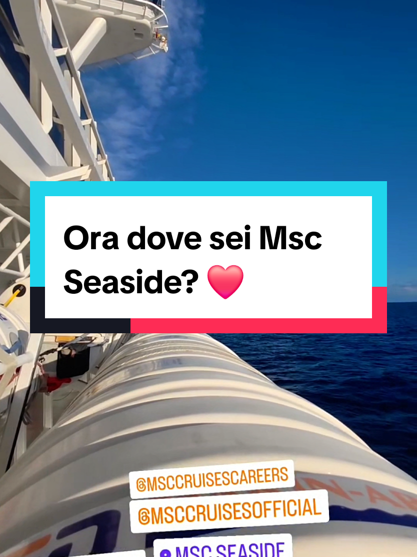Ora dove sei Msc Seaside? ❤️ D'improvviso msc crociere ⛴️ Thank you Ivan rincevic  #msccrociere #mscseaside #dimprovviso #mscseaview 