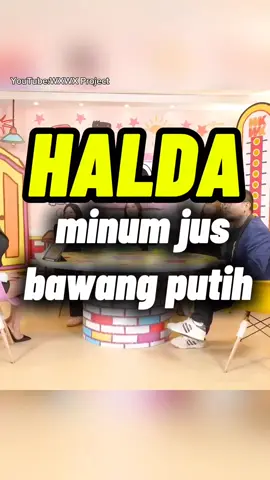 HALDA minum jus bawang putih.Follow:Bincang Asik #halda #lauramoane #adelreva #fbyana #cokipardede 
