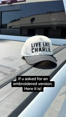 Foam trucker hats aren’t for everyone, so we added an embroidered option too! #charliekirk #america #patriot #turningpoint #fyp 