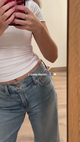 @J.Crew has such good denim i’m obsessed   #jcrewdenim #jcrew #denim #jeansoutfit #fashiontiktok 