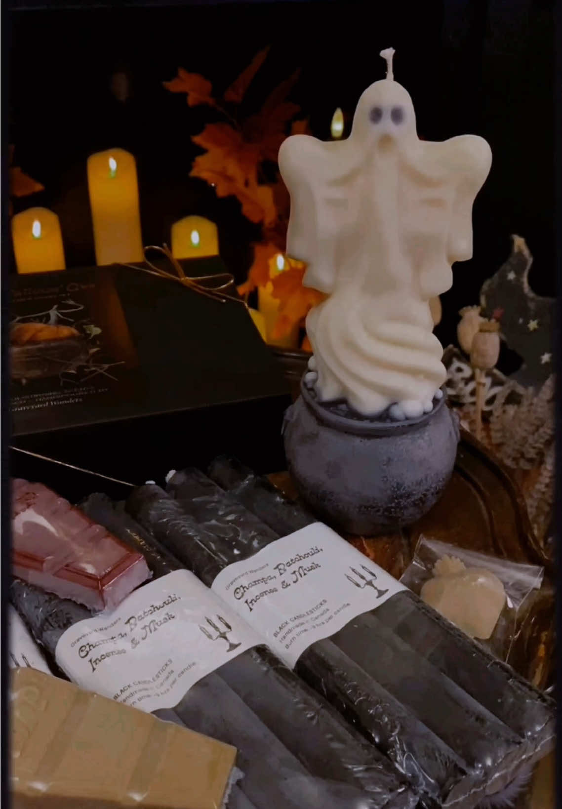 Des petites nouveautés pour hanter ma Crypte 🕯️👻🎃 Personne ne capture la véritable essence d’Halloween comme Krystina @graveyard.wanders 🖤 #safeplace #gothhome