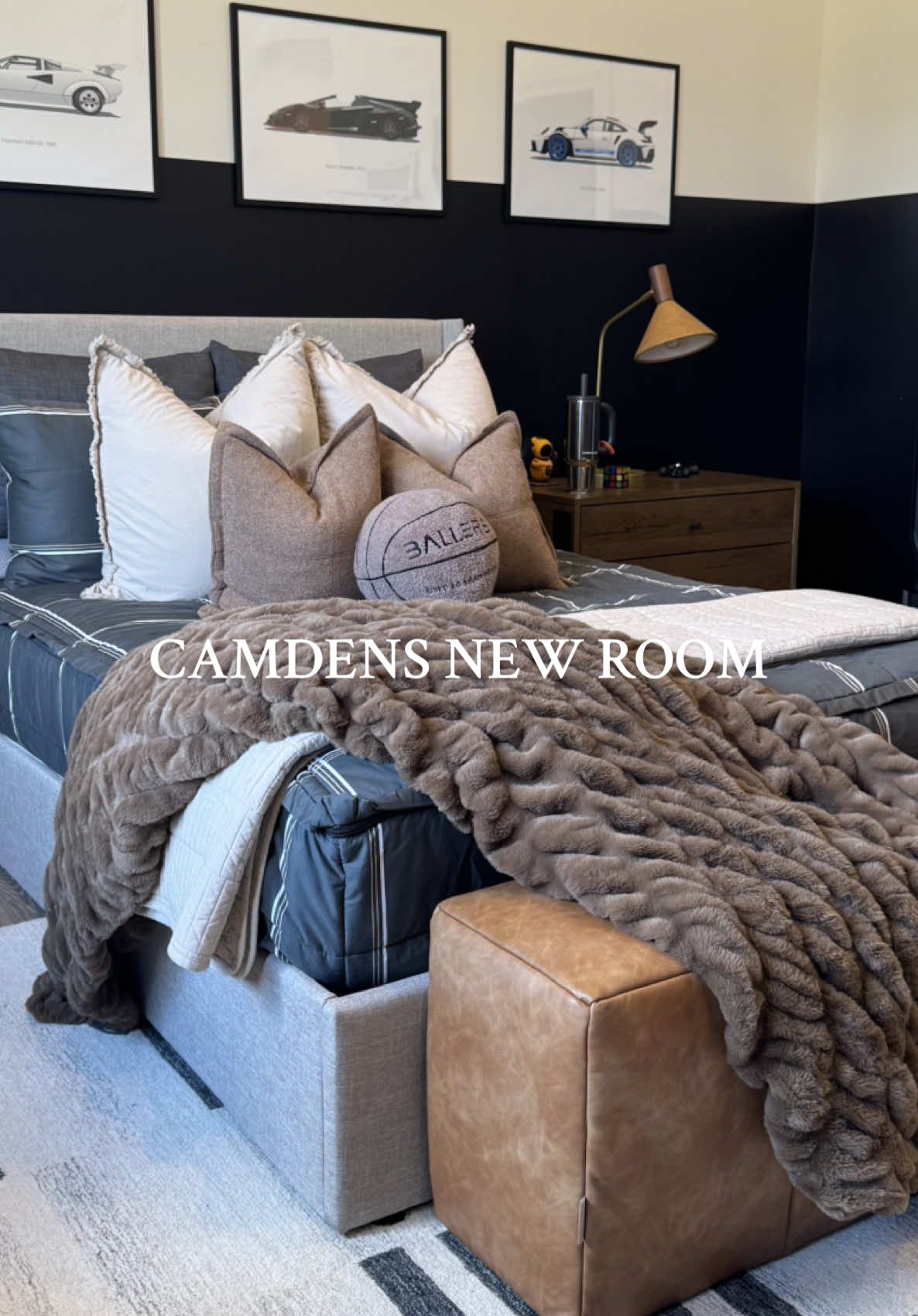 Making Camden’s room feel like home ✔️📦🏠❤️ #asmr #unpacking #roomsetup #boysroomsinspo #organziedhome 