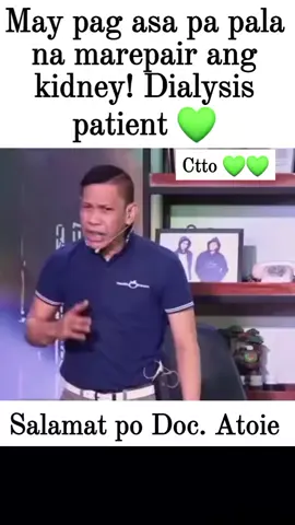 Dialysis patient, ang KIDNEY may pag asa pang maREPAIR according to Doc Atoie. #kidney #kidneyfailure #kidneydisease #dialysis #dialysispatient 