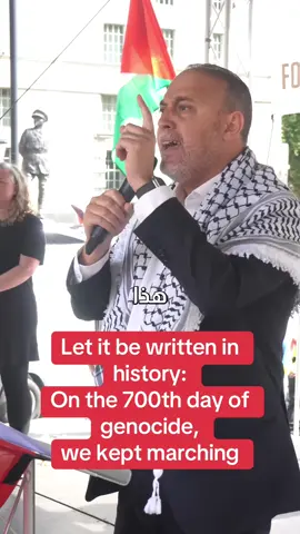Let it be written in history: On the 700th day of genocide, we kept marching — until the killing ends, until the walls fall, until apartheid ends, until Palestine is FREE. From London’s 80th National March.