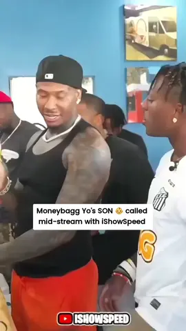Moneybagg Yo's wholesome moment with his son #ishowspeed #moneybaggyo #wholesome #youtube #twitchclips 