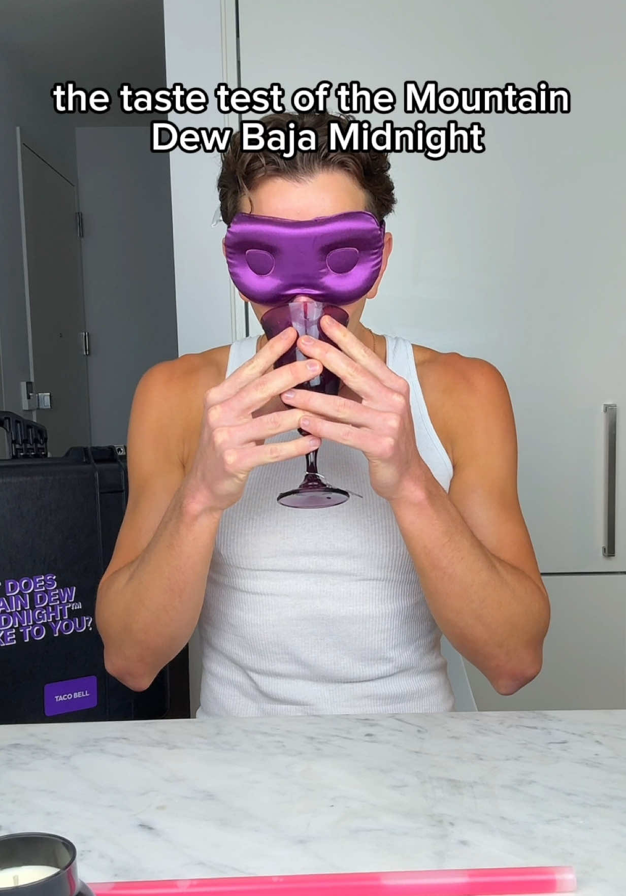 THE VAULT (@tacobell version) - I can’t believe the taste of the Mountain Dew Baja Midnight. It tastes unlike anything I’ve ever had before. #TacoBellPartner  