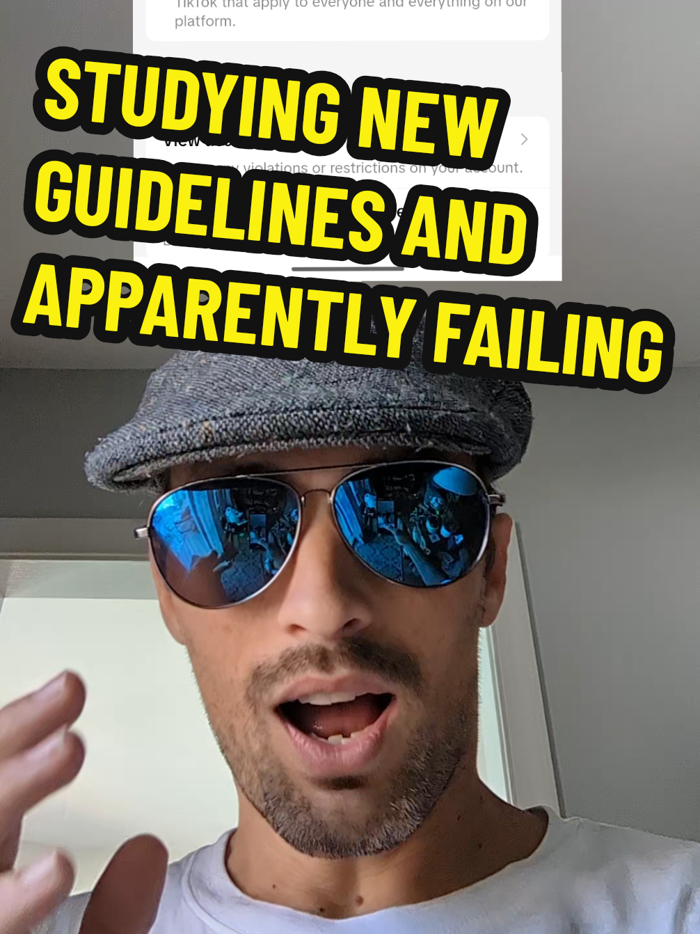 wouldn't it be great if tiktok wanted to share the rule so you could prevent violations / warnings in future? maybe someday.