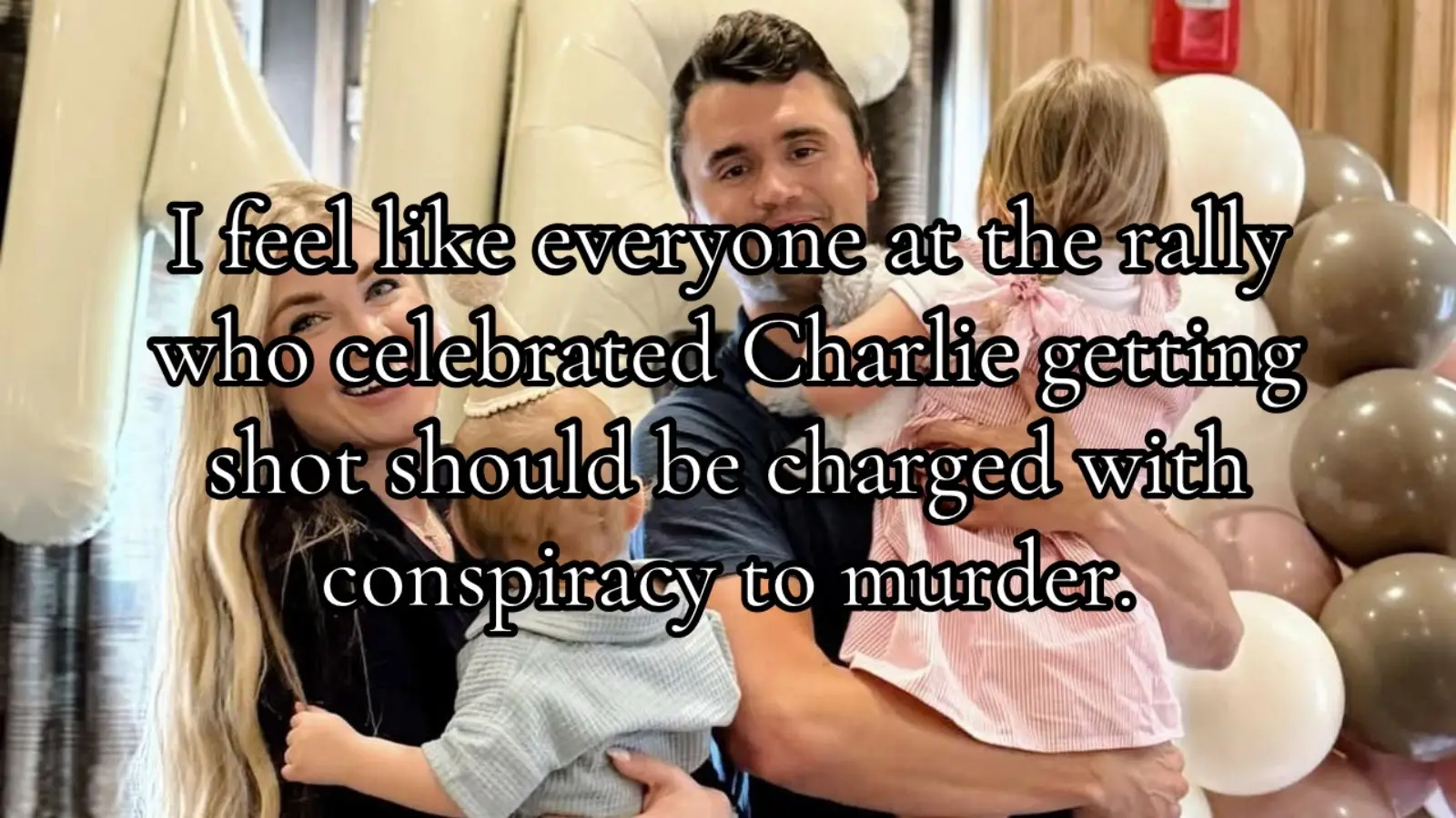 Have a little respect for his family THAT WITNESSED this. #charliekirk 