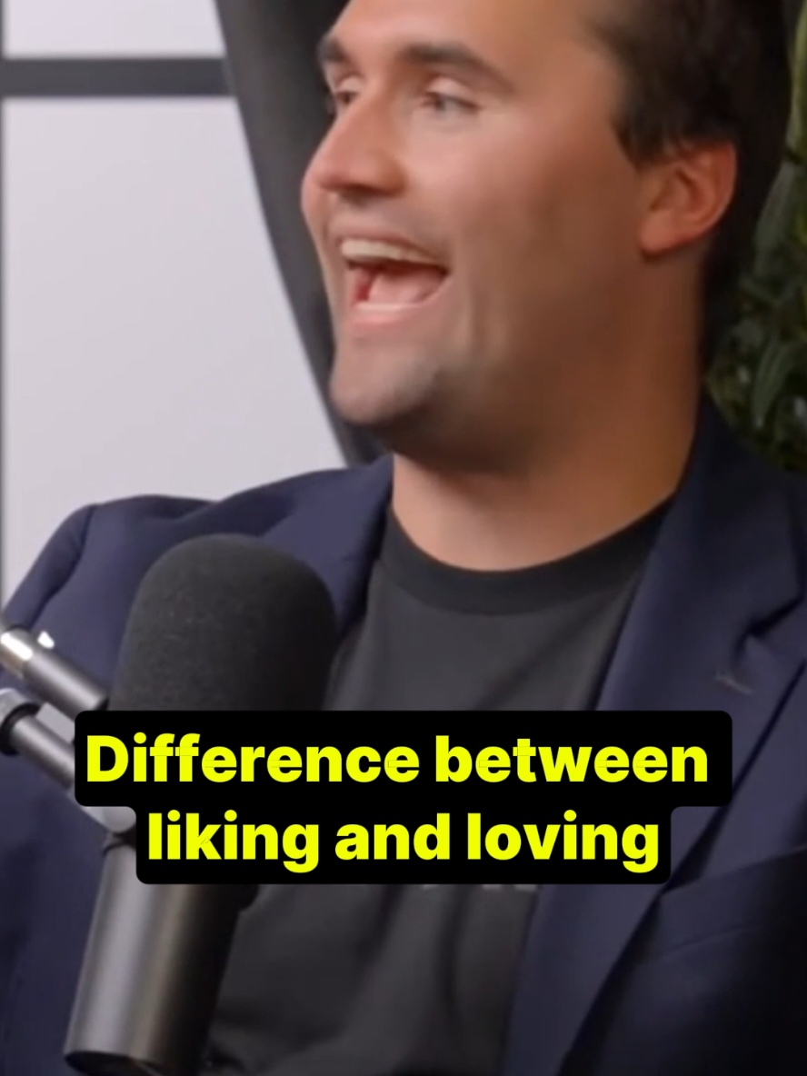 Charlie Kirk has a unique perspective on liking and loving ❤️ a person. What's your take?  #podcastshow #charliekirk #viraltiktok #charliekirkspeech #podcast 
