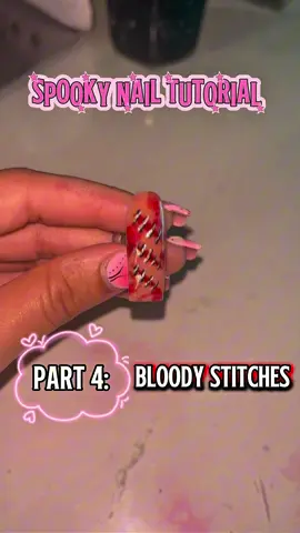 for the gore girlys ! #halloweennails #nailtutorial #spookyszn #spookynails #fyp 