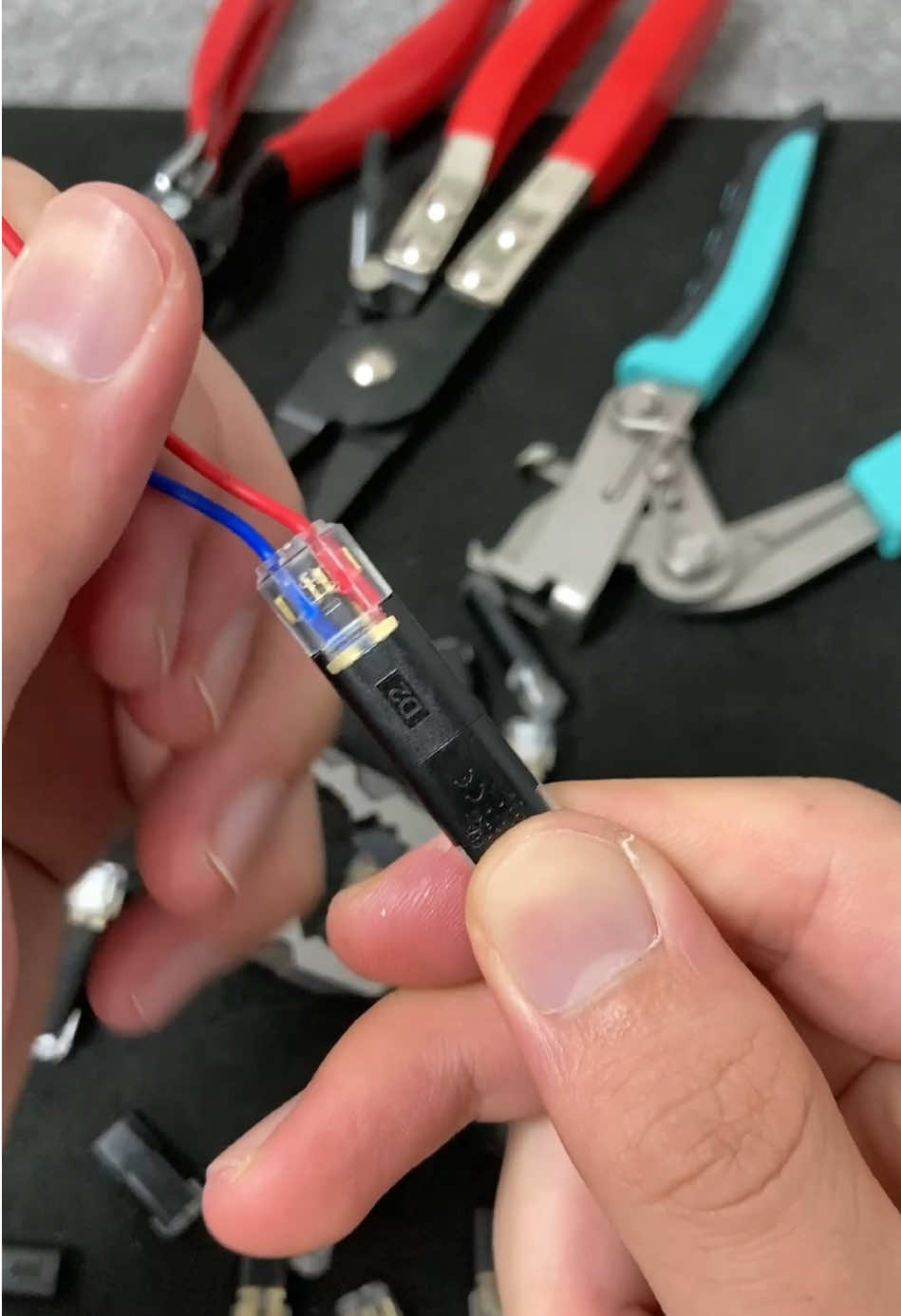 🔥 LAST DAY PROMOTION - 50% OFF 🏆 Double-Wire Plug-in Connector With Locking Buckle 🔩🔒 ✔️ Secure locking buckle design - Ensures stable connection, preventing accidental disconnection ✔️ Double-wire core structure - Enhances conductivity and durability for long-term use ✔️ Easy plug-in operation - Simple to install and remove without complicated tools ✔️ Wide compatibility - Suitable for various electrical devices, appliances, and wiring scenarios ✔️ High-quality materials - Resistant to wear, corrosion, and heat for safe usage ✔️ Compact & space-saving - Ideal for both home, office, and industrial wiring needs#electrician #wiring#circuitboard #toolstoday #fyp