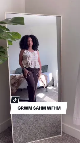 GRWM ✨ I may be staying home but I love getting cute 🤭 #grwm #sahm #workfromhome #OOTD 