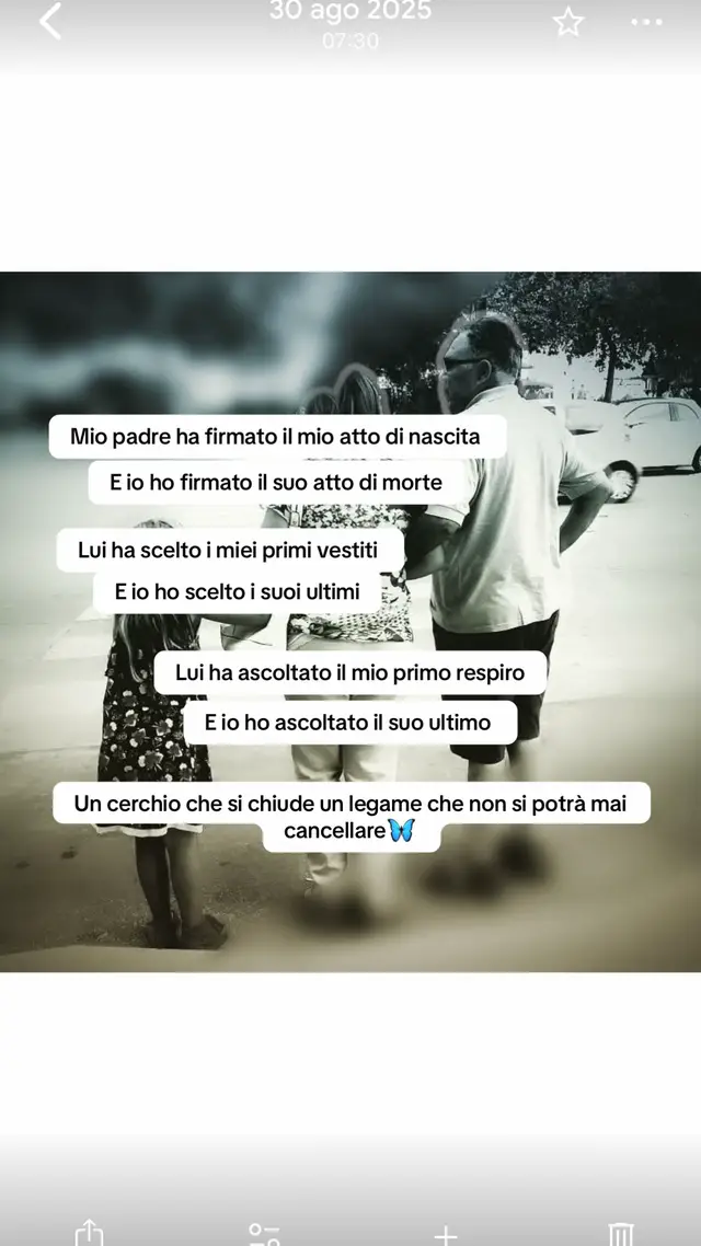 Un legame oltre la morte…il primo amore per ogni figlia🦋❤️