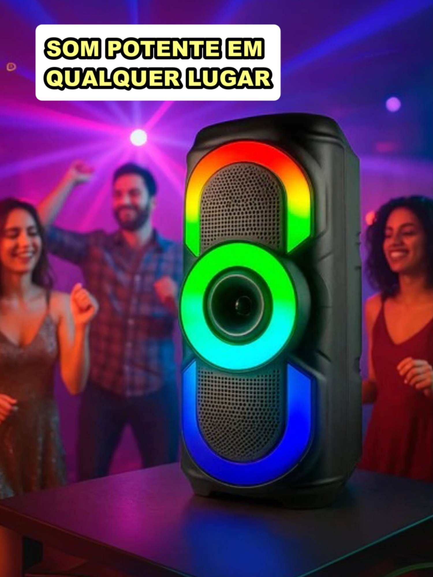 Caixa De Som Bluetooth Portátil Rgb Potente Tws Usb Estéreo 30w 50w Para Praia Festa Viagem Xtrad #CaixaDeSom #Bluetooth #CaixaDeSomPotente #SomEstéreo #CaixaDeSomPortátil