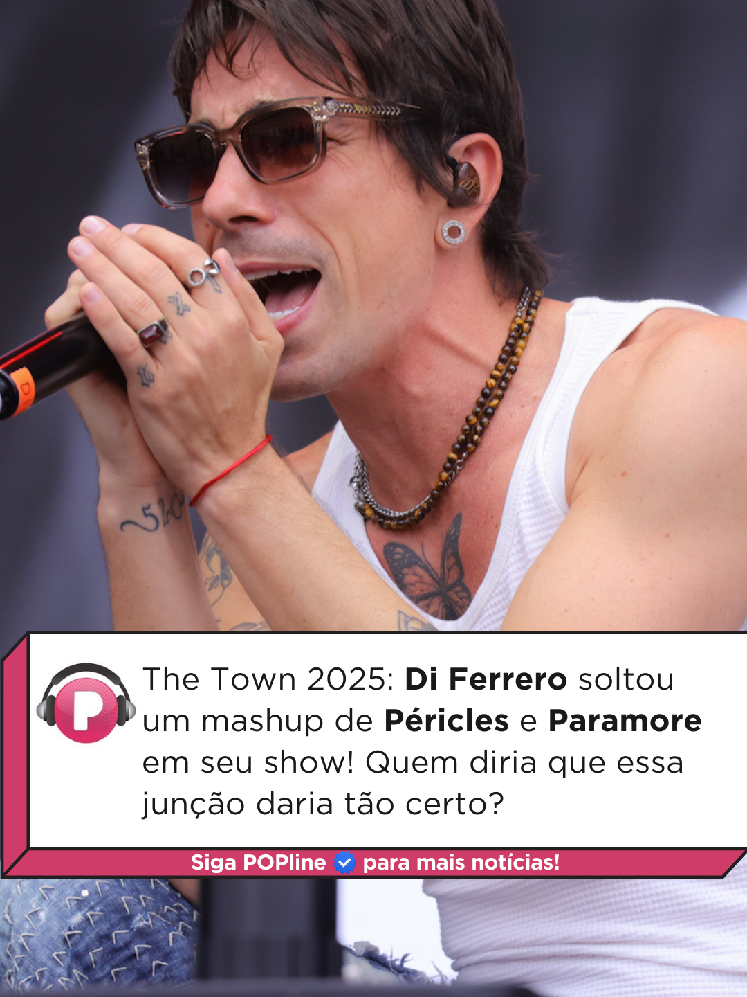 Essa junção de “Até Que Durou” (Péricles) com “Misery Business” (Paramore) ficou tudo. De onde veio essa grande ideia na cabeça do Di Ferrero? Está de parabéns! #TheTown2025 Vídeo: Multishow Foto: Lucas Ramos / Brazil News