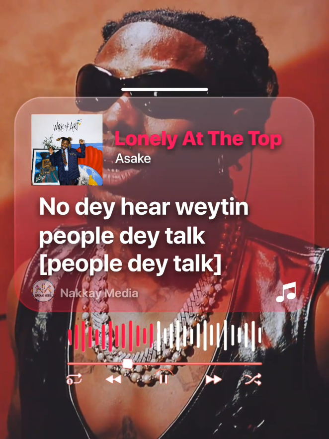 [Lyrics] Lonely At The Top by Asake 🕴🏾🚀 @Asake  ‎#asake #spotify #afrobeat #tiktokafrica #creatorsearchinsights 