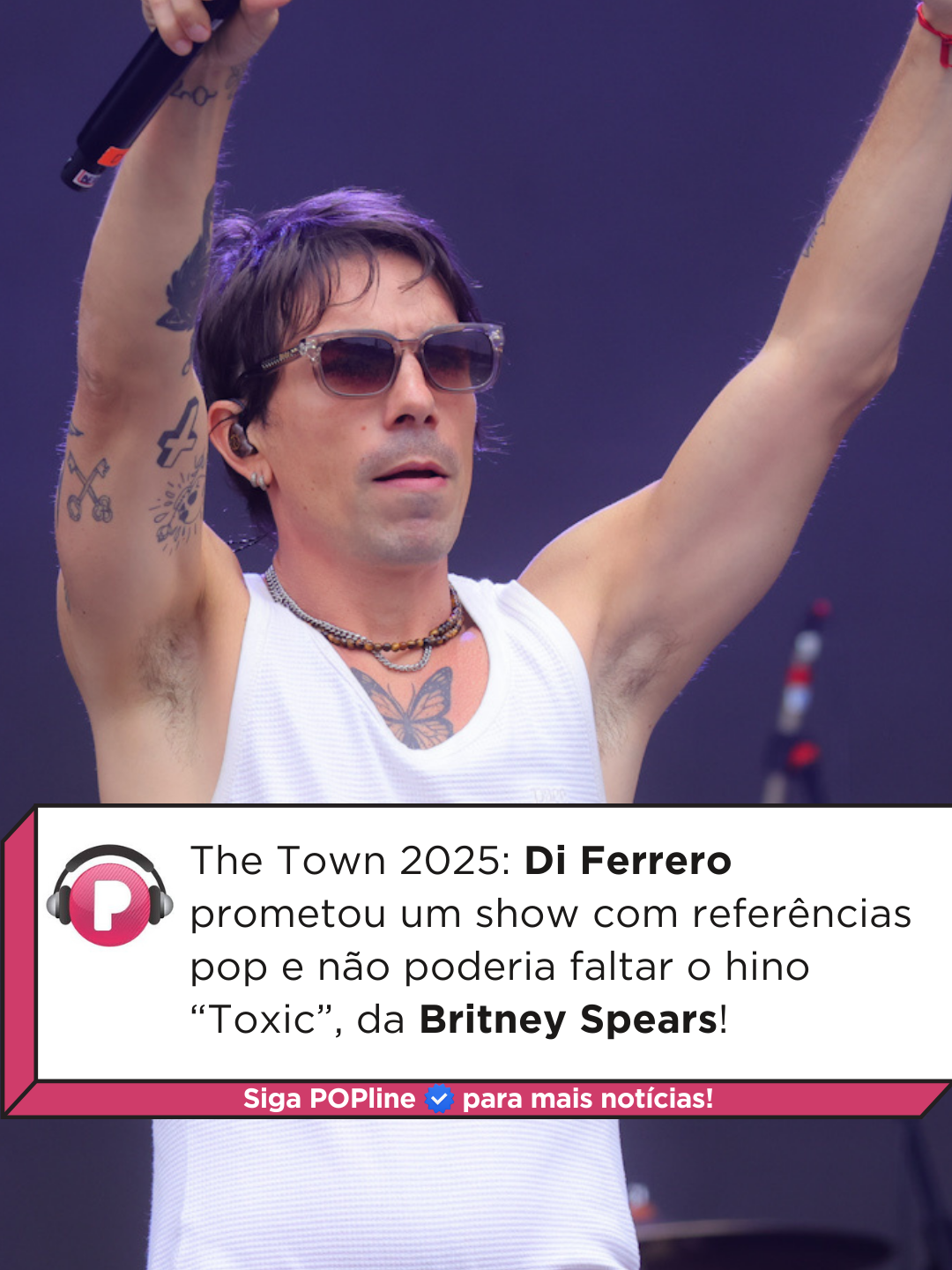 Quando se trata de referência pop, Britney Spears é inevitável... Di Ferrero fez uma versão de rock de #Toxic e deu muito certo! O show do The Town dele foi diferentão! Vídeo: Multishow Foto: Lucas Ramos / Brazil News